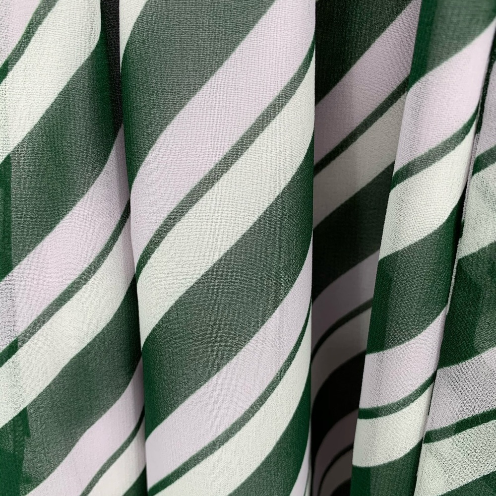 DVF Diane von Furstenberg Harlene Stripe Lavender fog green dress new Small 4 6 - Picture 6 of 8